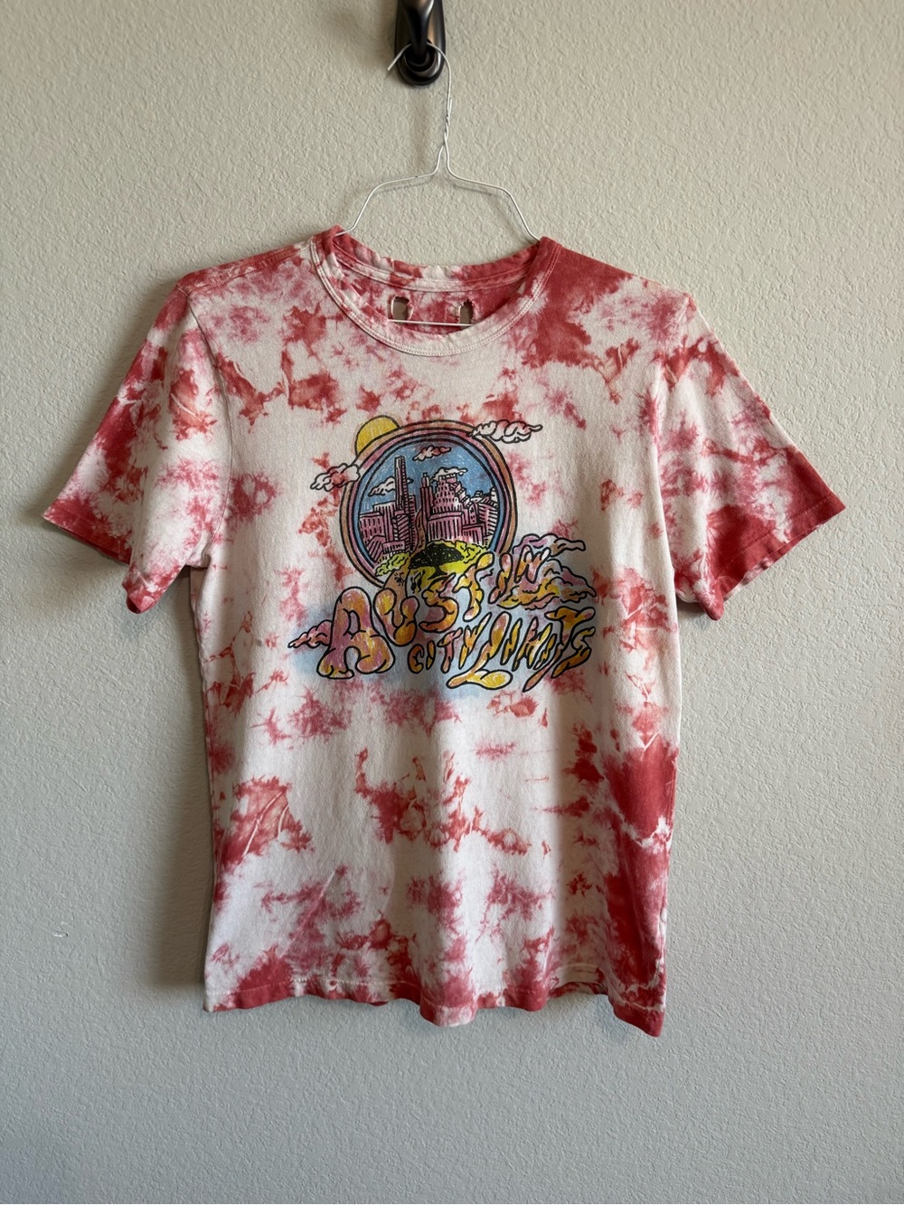 Imogene and Willie Austin City Limits ACL Tie Dye Cotton Short Sleeve T Shirt LG